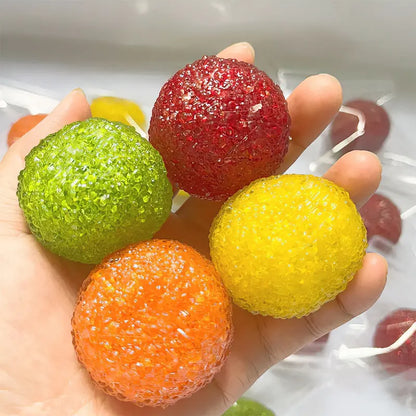 Handcrafted Crystal Mochi Ball - Stress Relief Toy for Relaxation and Fun
