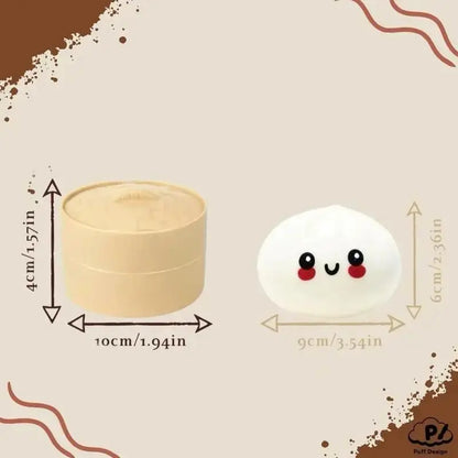 Mystery Glitter Dumpling Squishy - Soft Stress Relief Squeeze Toy with Box, Perfect for Decompression Fun!