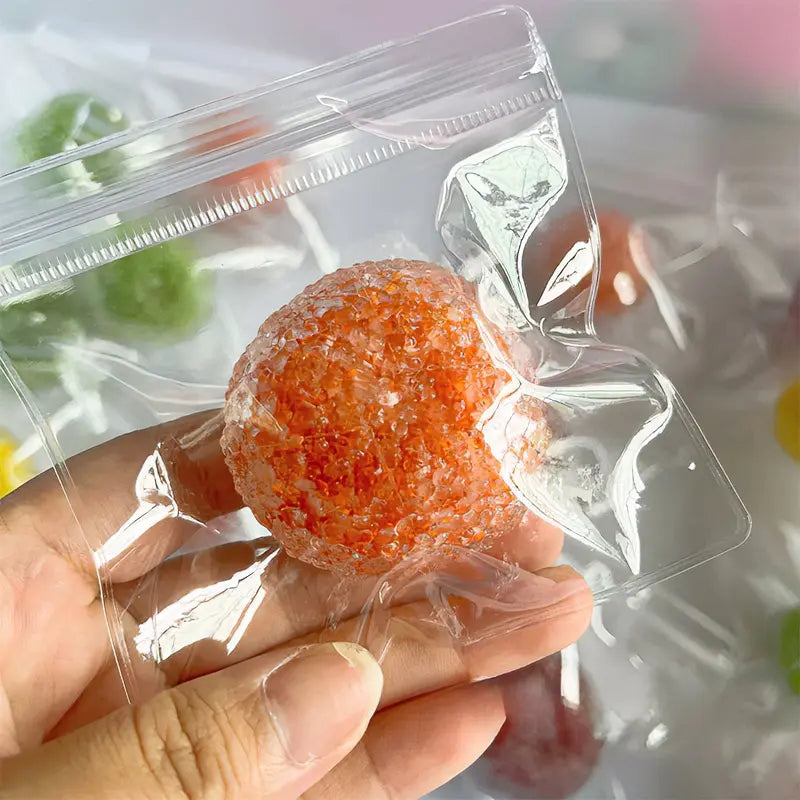 Handcrafted Crystal Mochi Ball - Stress Relief Toy for Relaxation and Fun