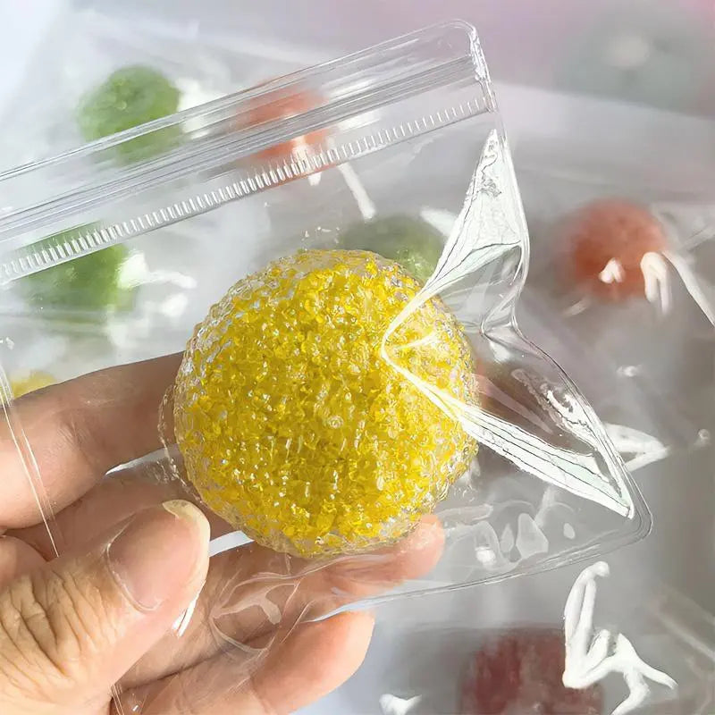 Handcrafted Crystal Mochi Ball - Stress Relief Toy for Relaxation and Fun