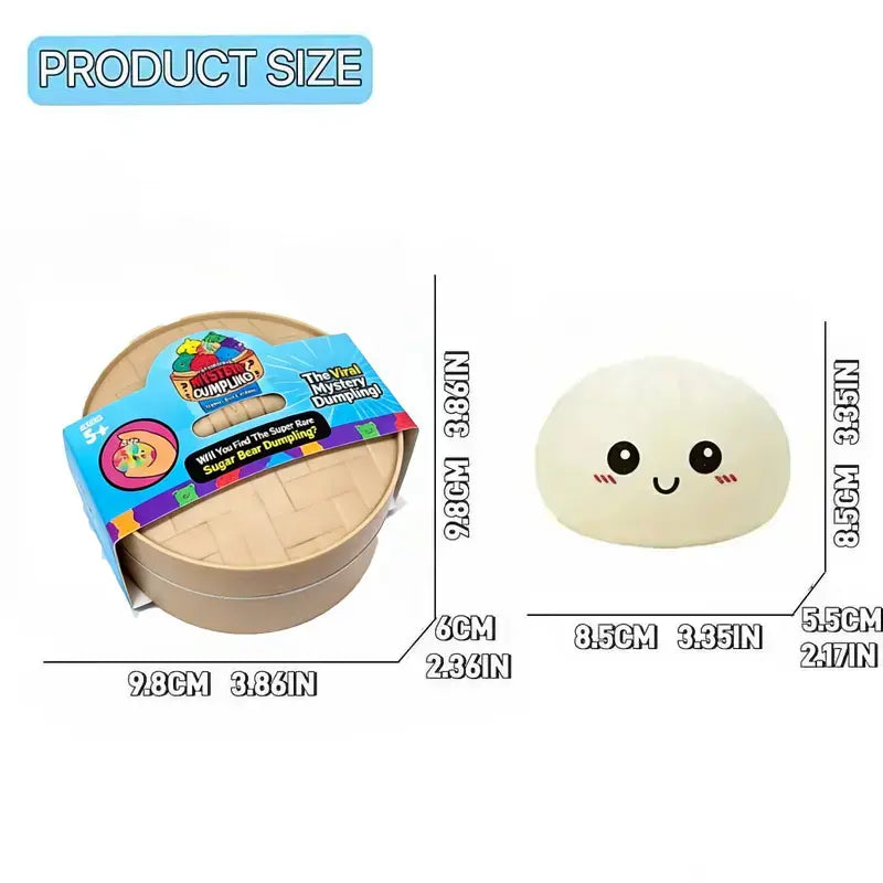 Surprise Big Dumpling Squishy - Soft TPR Fidget Toy for Stress Relief, Perfect Gift for Kids on Valentine's Day & Easter!