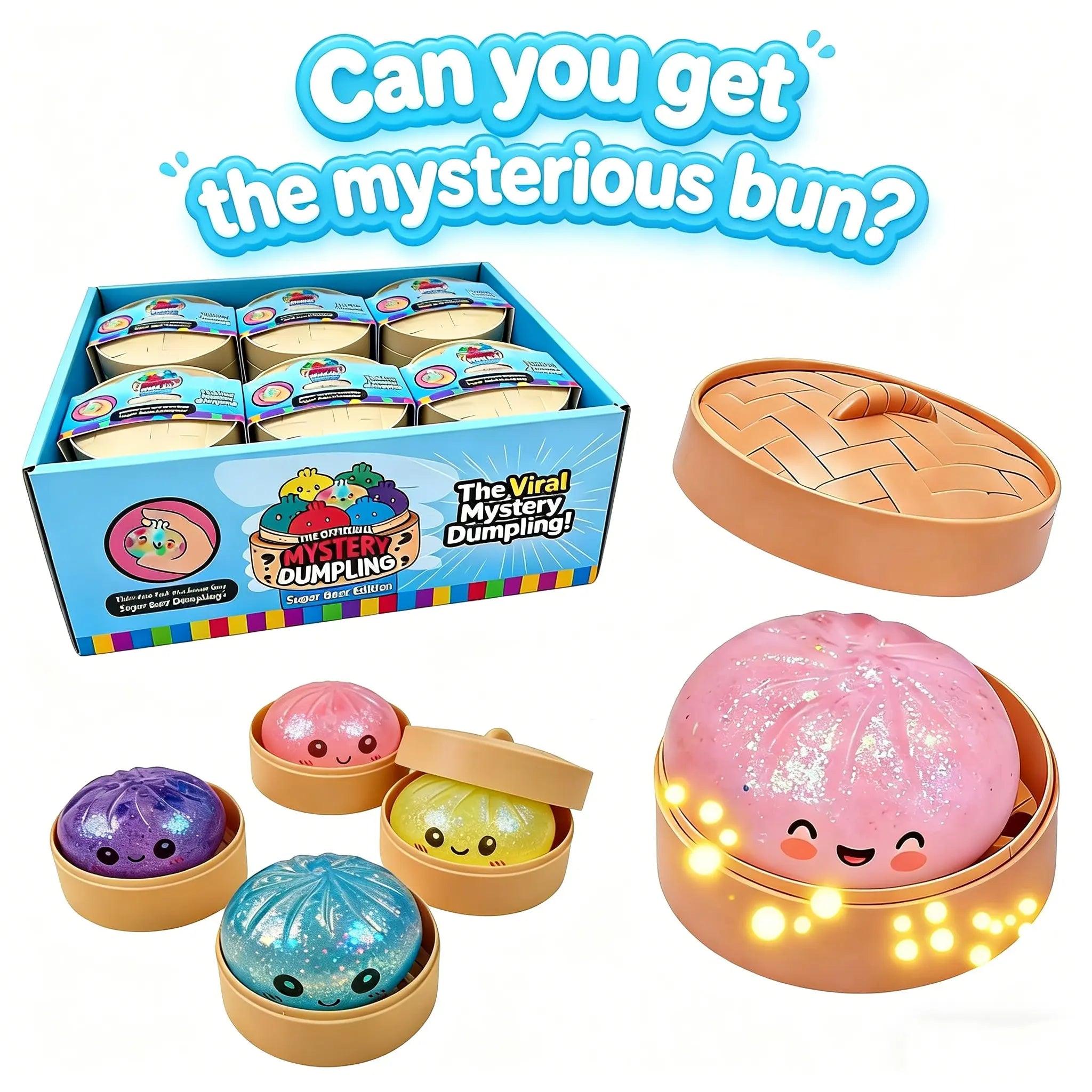 Surprise Big Dumpling Squishy - Soft TPR Fidget Toy for Stress Relief, Perfect Gift for Kids on Valentine's Day & Easter!