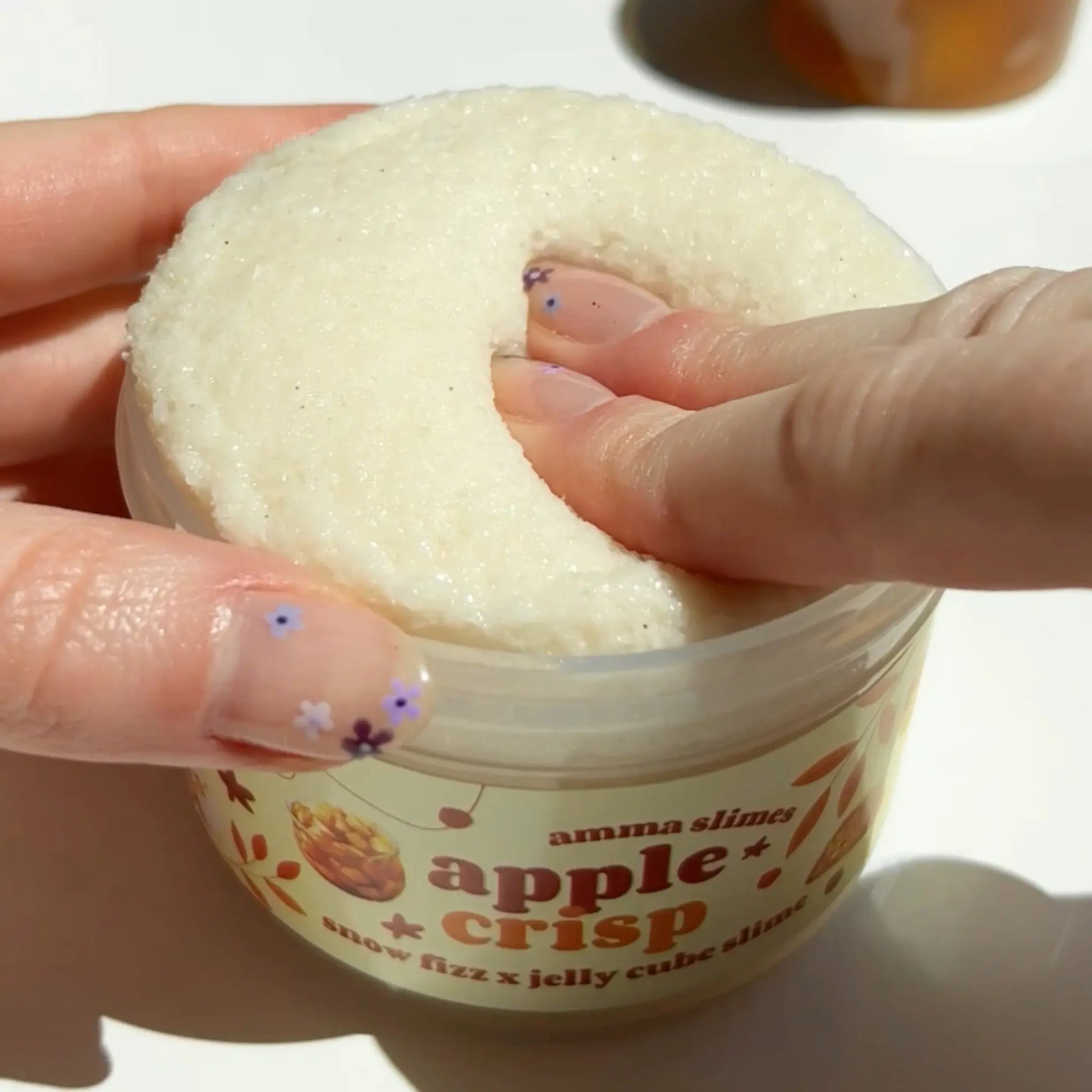 Amma Slimes • Apple Crisp Snow Fizz X Jelly Cube Slime • Scented DIY Slime Kit